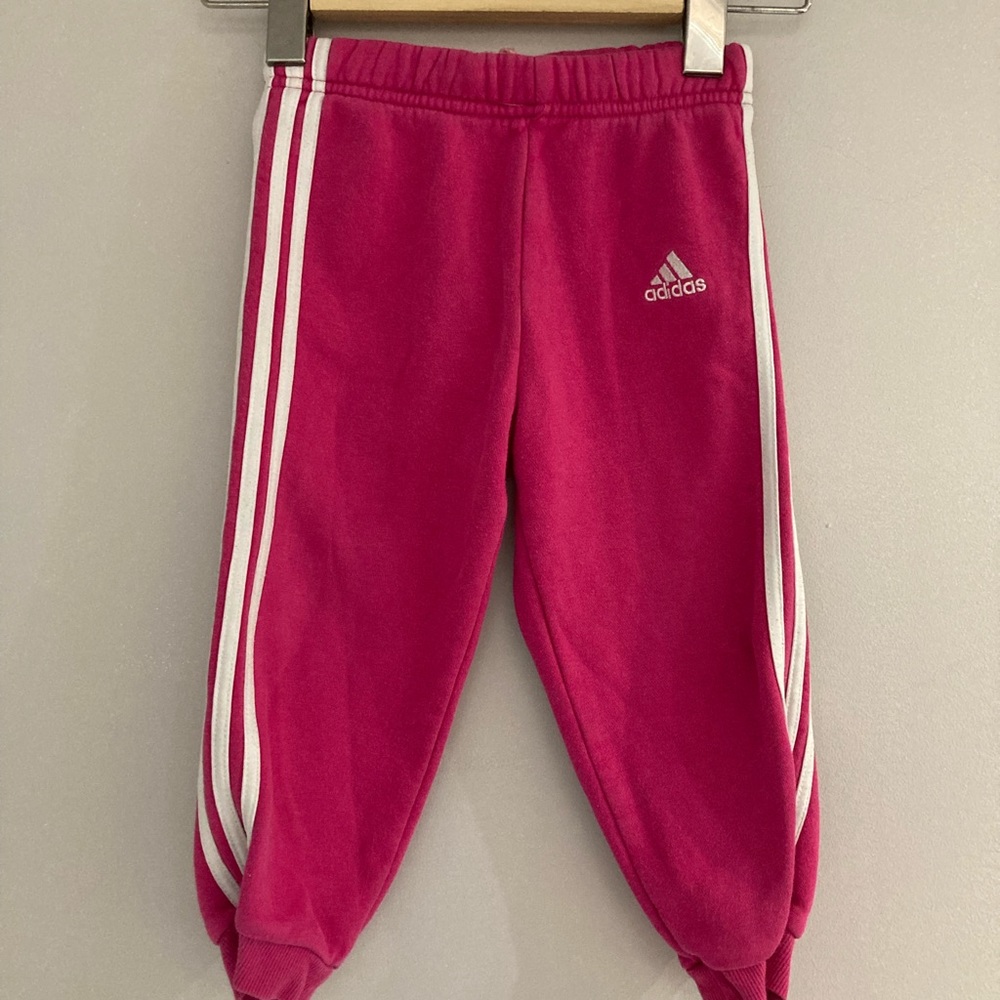 ADIDAS Pink Sweatpants Size 2T